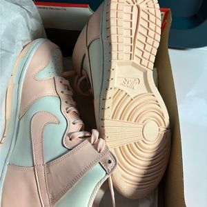 Nike high top Dunks - sherbert
